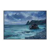 The Coast At Night , Hand-painted Canvas