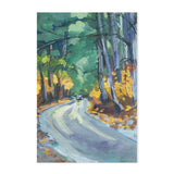 Autumn Roadtrip , Hand-painted Canvas