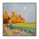 Autumn at Dusk , Hand-painted Canvas