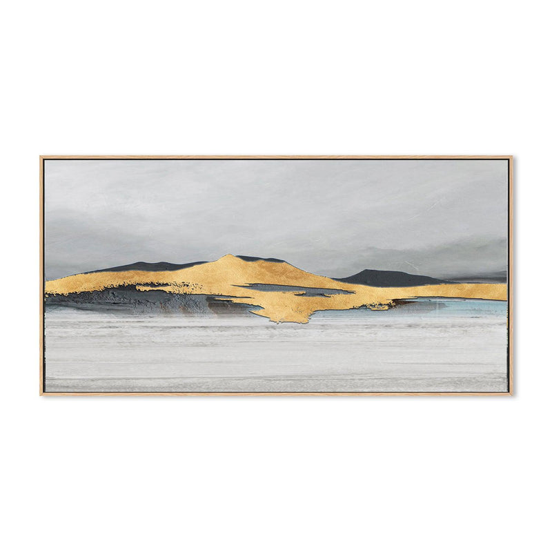 Gold Horizon , Hand-painted Canvas