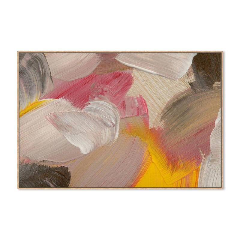 Blushing Yellow Love , Hand-painted Canvas
