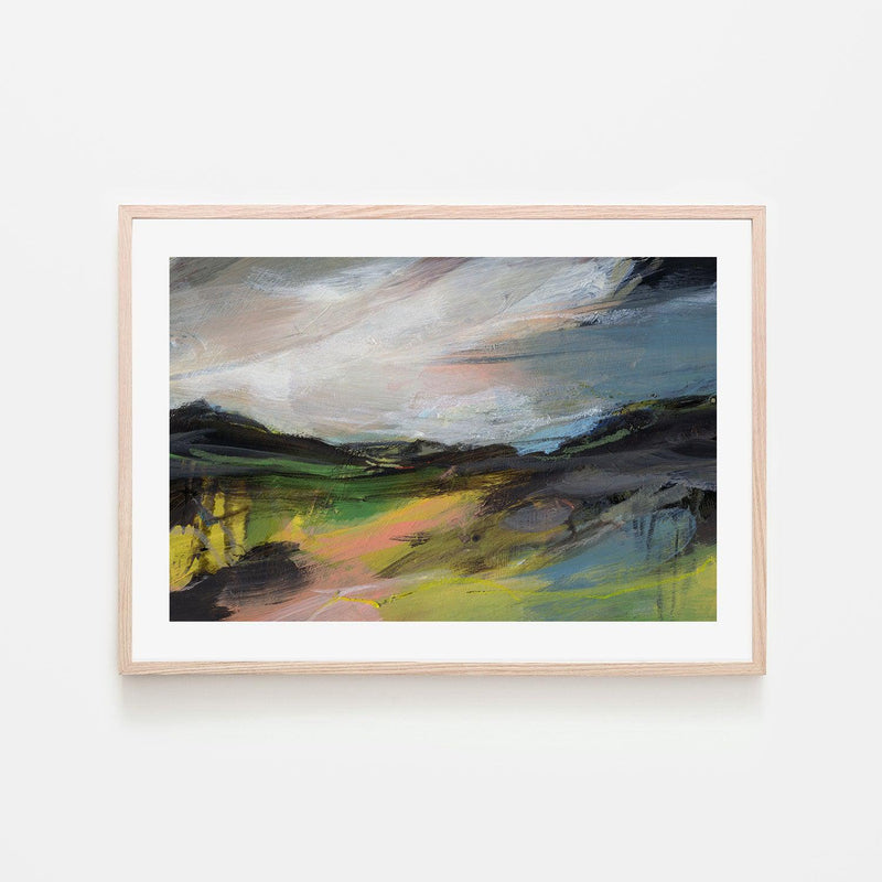 Over The Field , Hand-painted Canvas