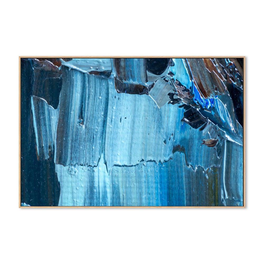 Sky Blue , Hand-painted Canvas