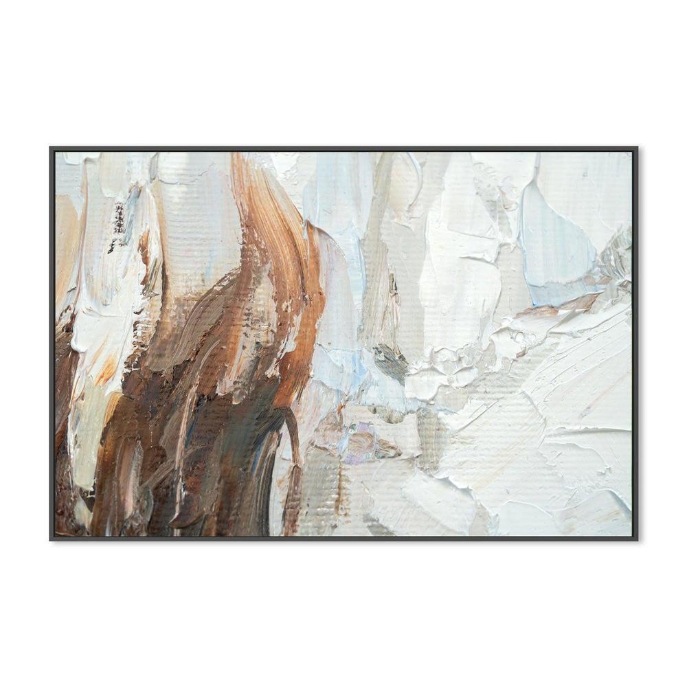 Cream and Pastel , Hand-painted Canvas