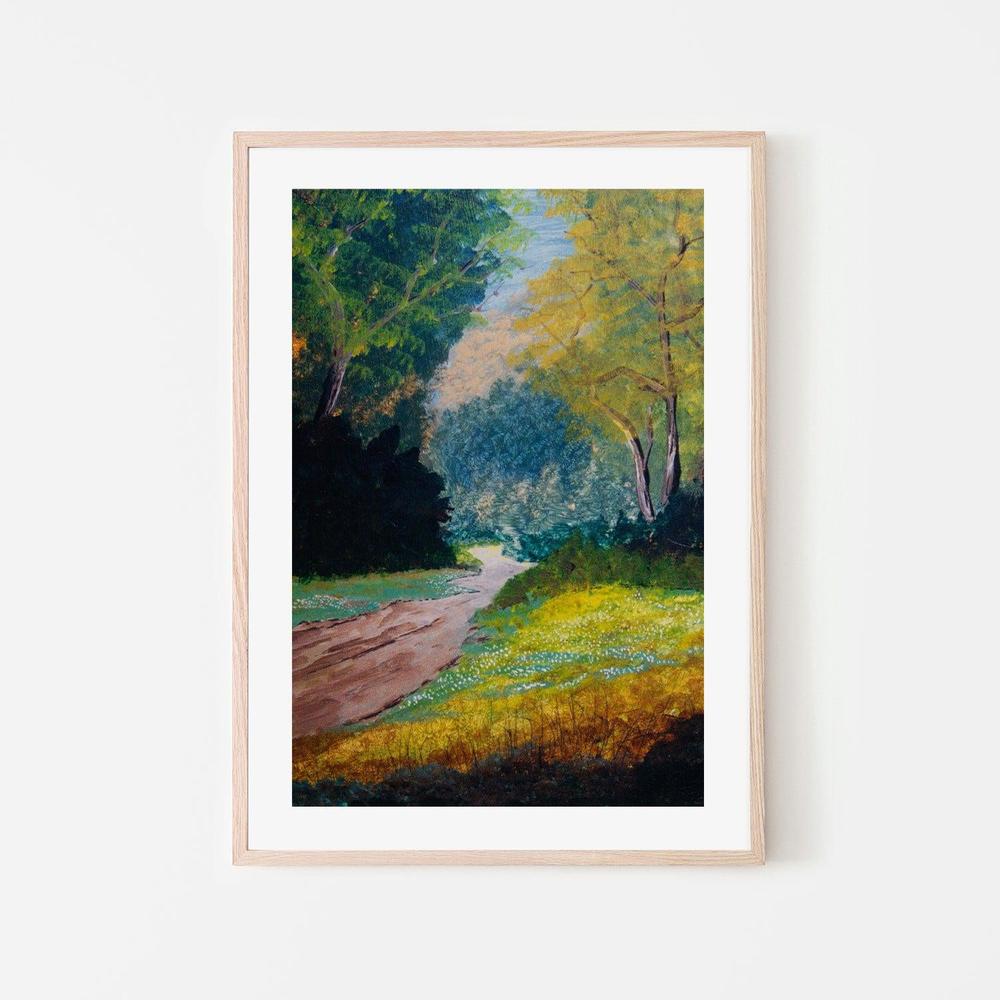 Follow The Path , Hand-painted Canvas