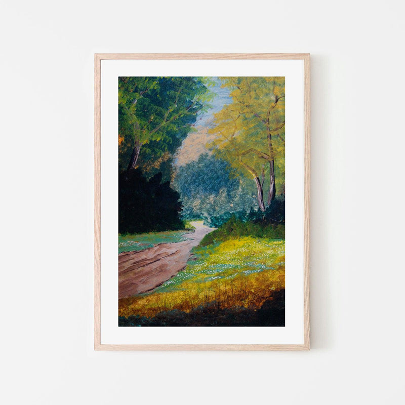 Follow The Path , Hand-painted Canvas