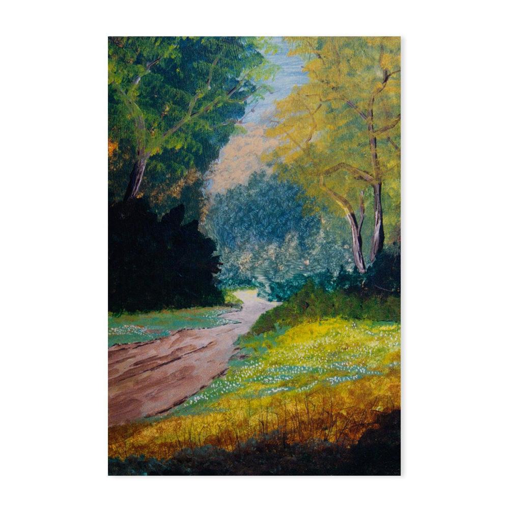 Follow The Path , Hand-painted Canvas