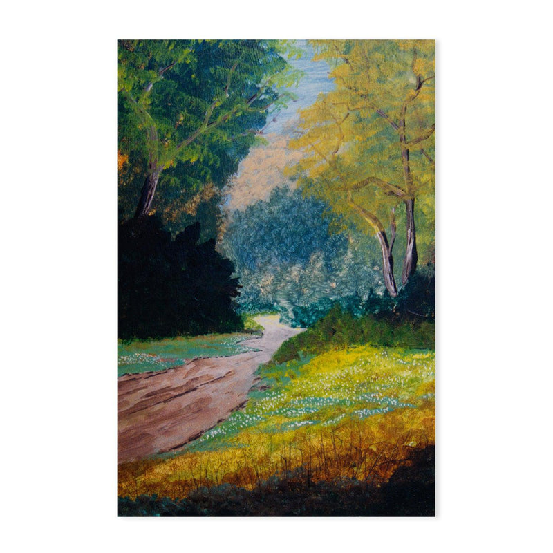 Follow The Path , Hand-painted Canvas
