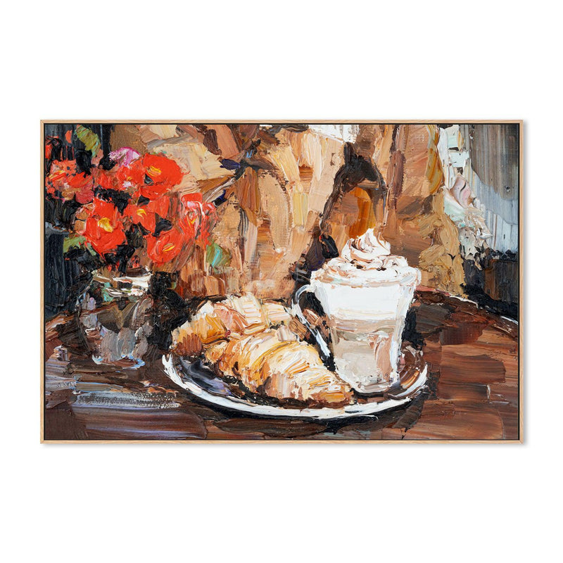 Breakfast Time , Hand-painted Canvas
