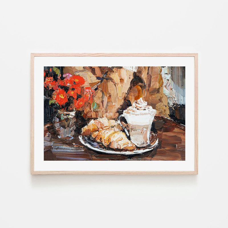 Breakfast Time , Hand-painted Canvas