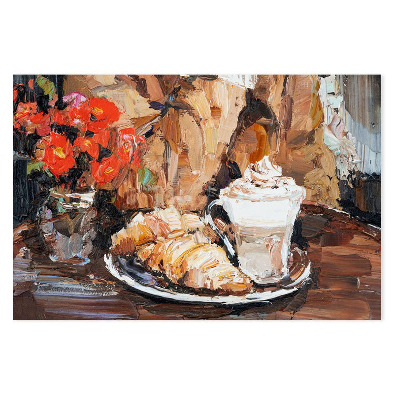 Breakfast Time , Hand-painted Canvas