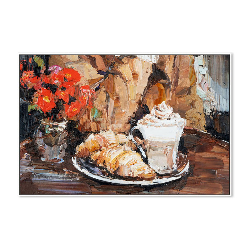 Breakfast Time , Hand-painted Canvas