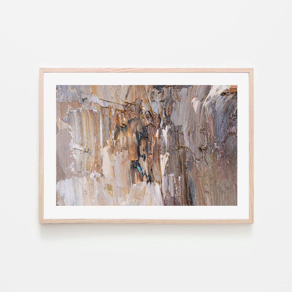 Brown and Beige Layers , Hand-painted Canvas