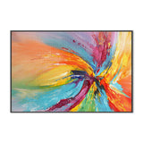 Rainbow Swirl , Hand-painted Canvas