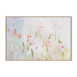 Floating Florals , Hand-painted Canvas