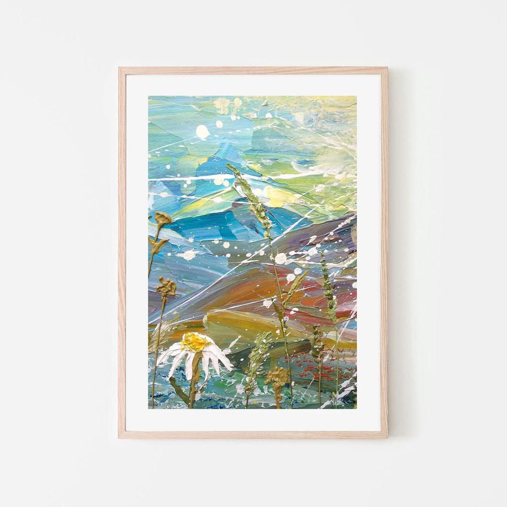 Rolling Hills , Hand-painted Canvas