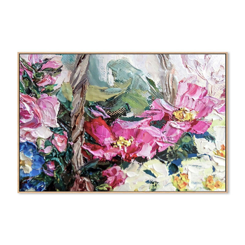 Flower Picking , Hand-painted Canvas
