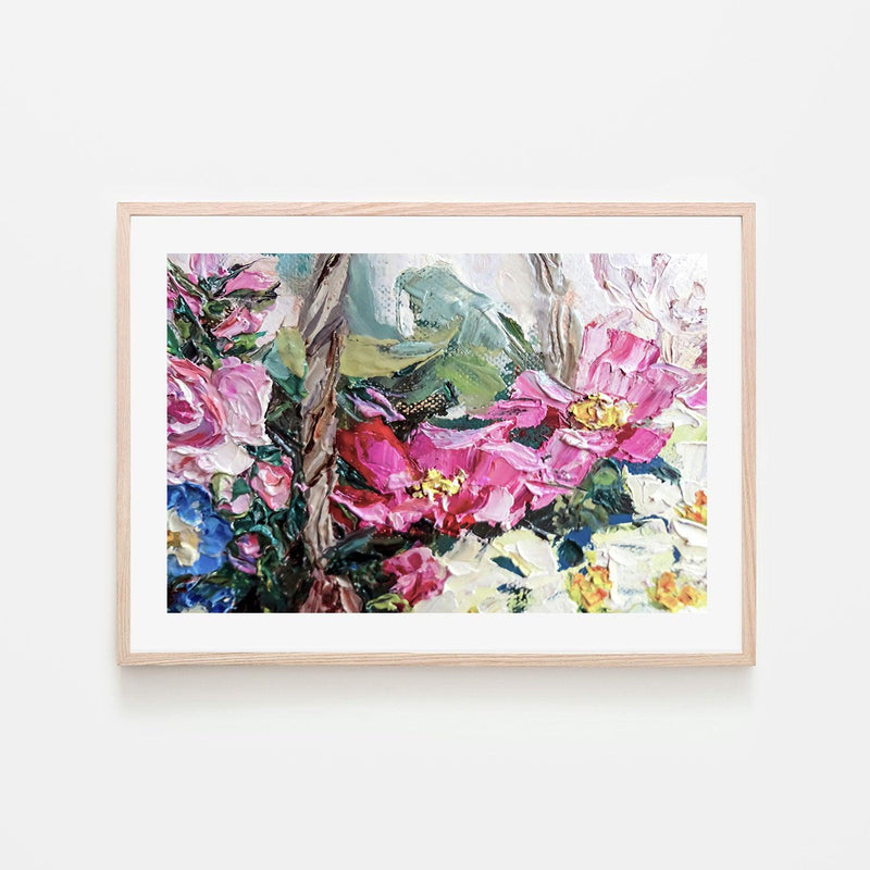 Flower Picking , Hand-painted Canvas