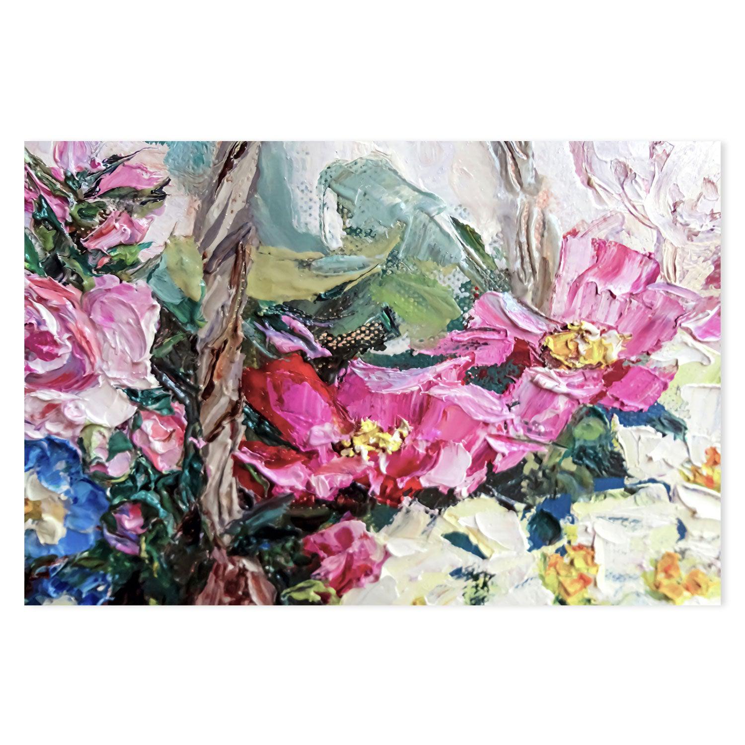 Flower Picking , Hand-painted Canvas