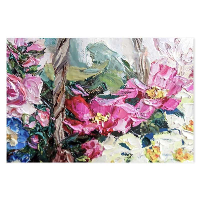 Flower Picking , Hand-painted Canvas