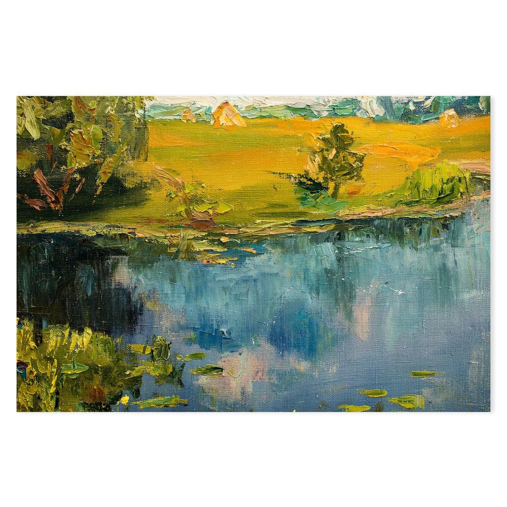 Lake Reflections , Hand-painted Canvas