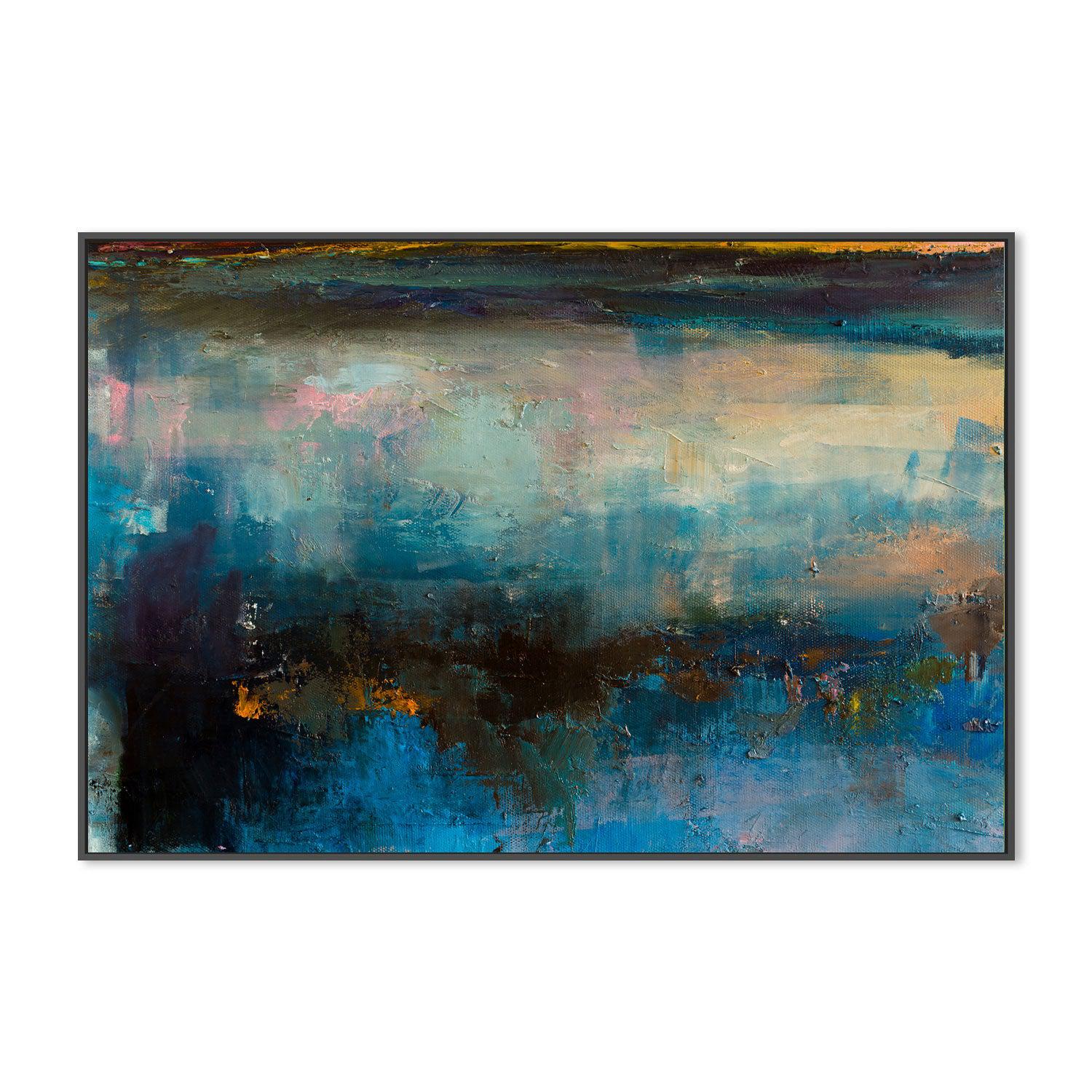 Night Reflections , Hand-painted Canvas