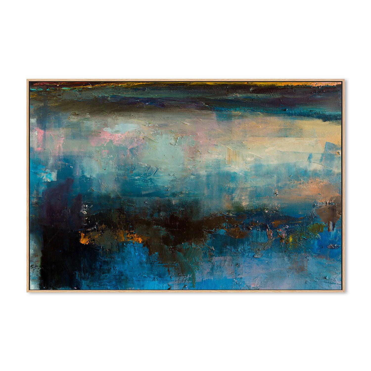 Night Reflections , Hand-painted Canvas