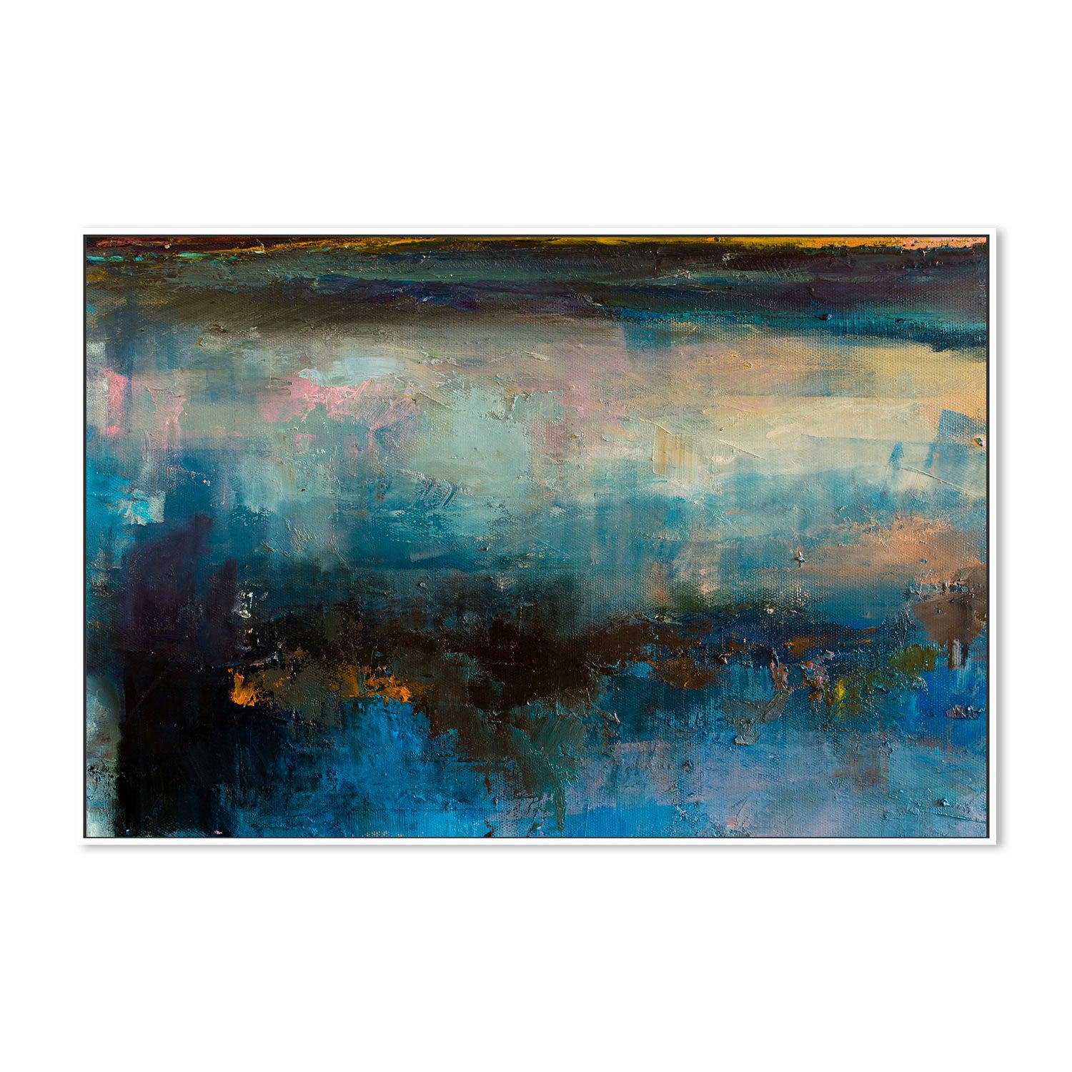 Night Reflections , Hand-painted Canvas