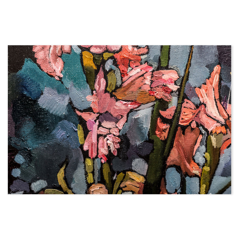 Blushing Blooms , Hand-painted Canvas