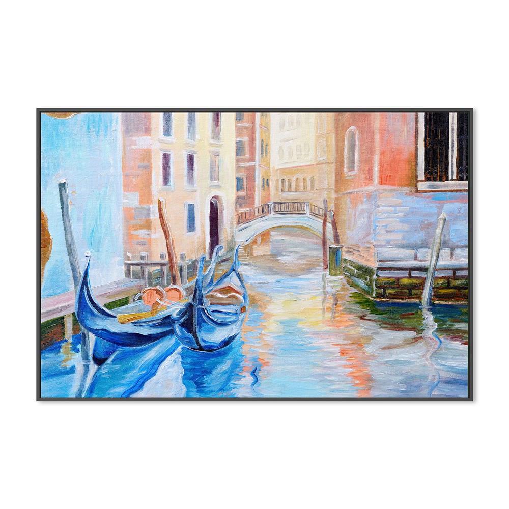 Lovers Boats , Hand-painted Canvas
