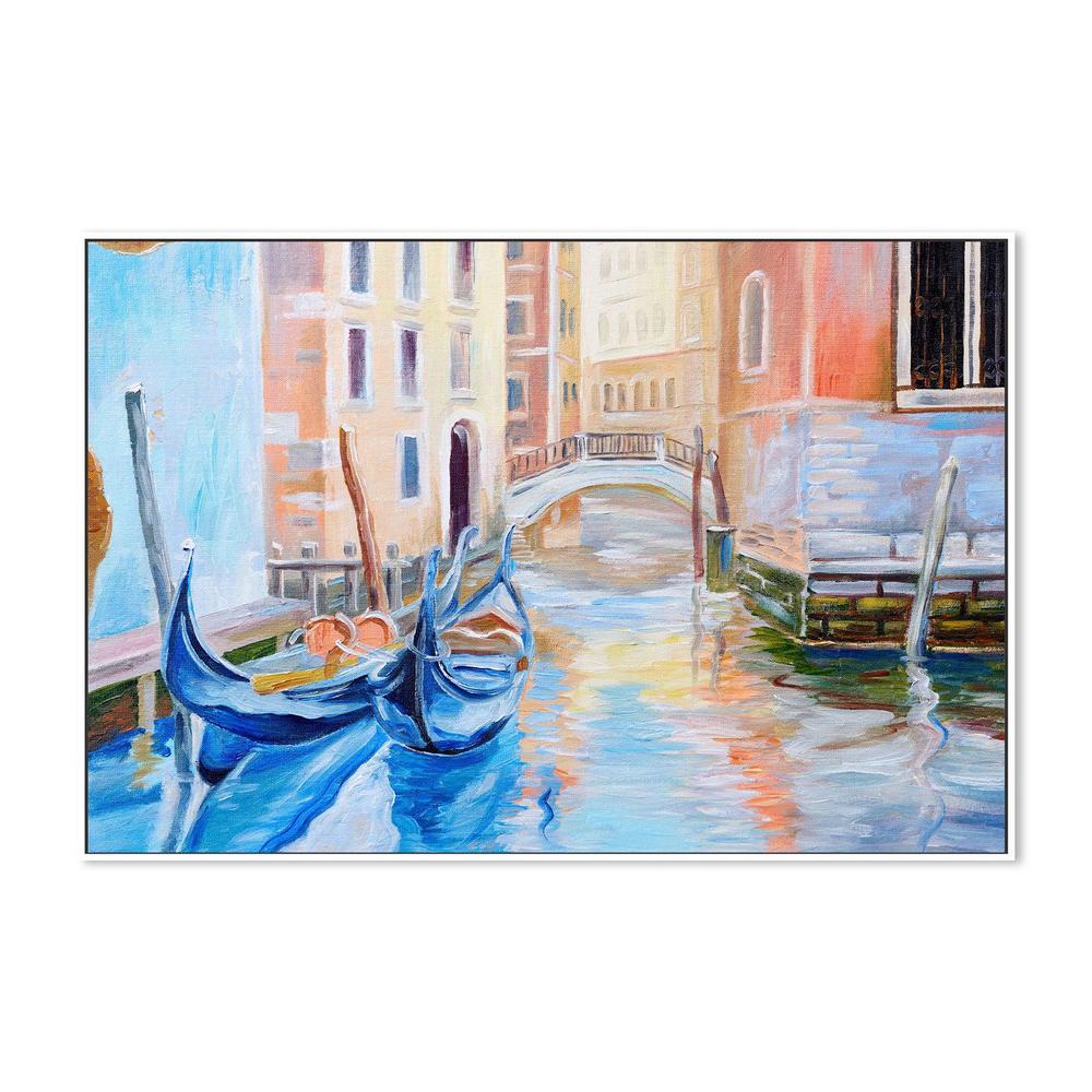 Lovers Boats , Hand-painted Canvas
