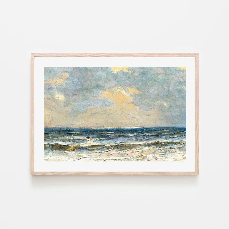 By The Shore , Hand-painted Canvas