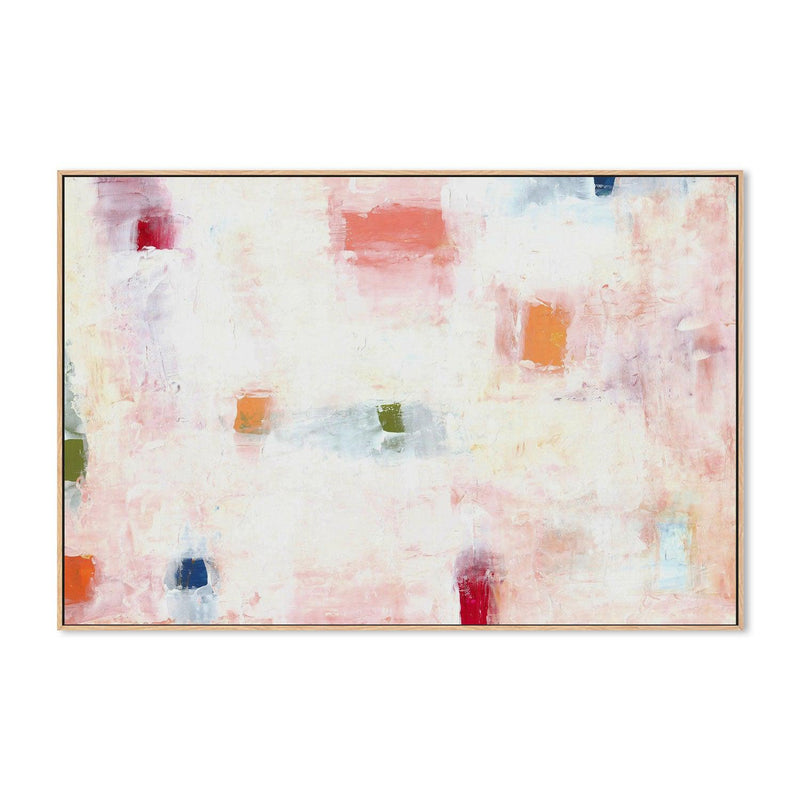 Pastel Blocks  , Hand-painted Canvas