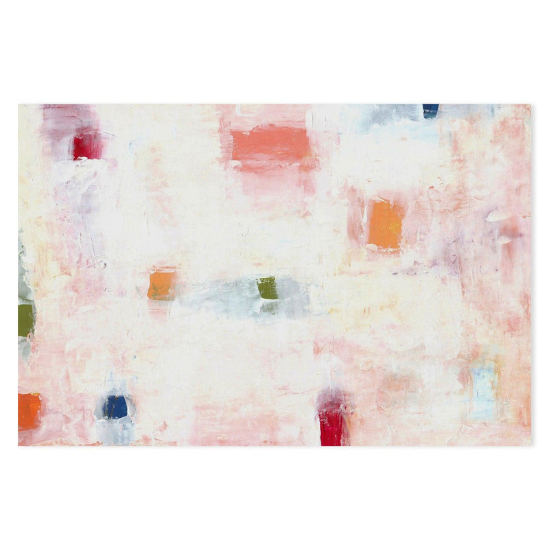 Pastel Blocks  , Hand-painted Canvas