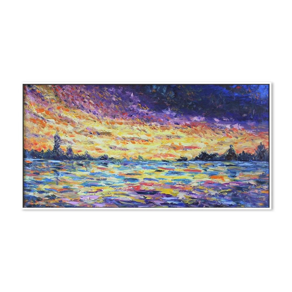 Colourful Waters  , Hand-painted Canvas