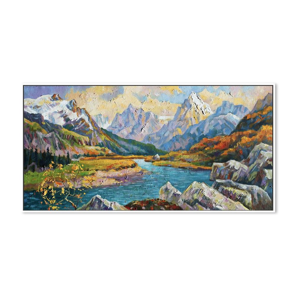 Mountain Scape  , Hand-painted Canvas