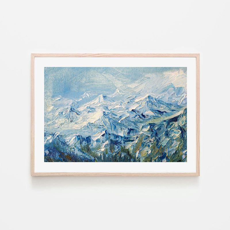 Mountain Peak  , Hand-painted Canvas
