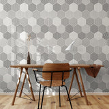 Hexagon Pattern-wallpaper-eco-friendly-easy-removal-GIOIA-WALL-ART