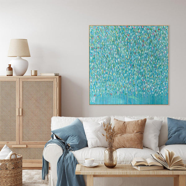Clean Rainfall, Original Painting On Canvas By Helen Joynson