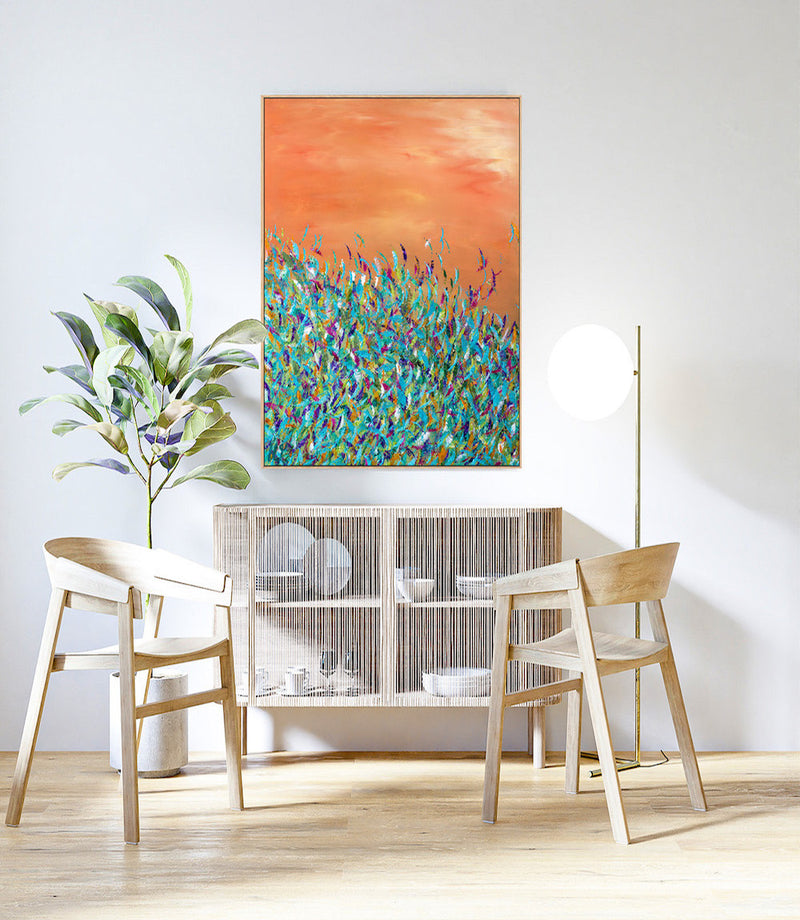 Planet Of Colour, Original Painting On Canvas By Helen Joynson