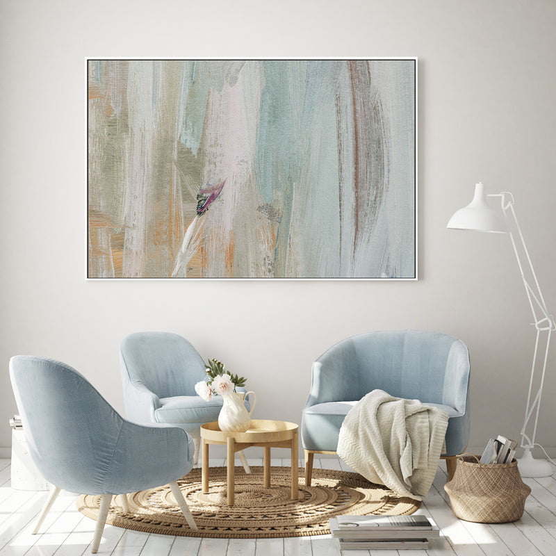 Copper And Sage Abstract, Style A , Hand-painted Canvas