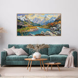 Mountain Scape  , Hand-painted Canvas
