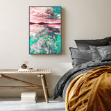 Saturated Sunset, Style B, Hand-Painted Canvas