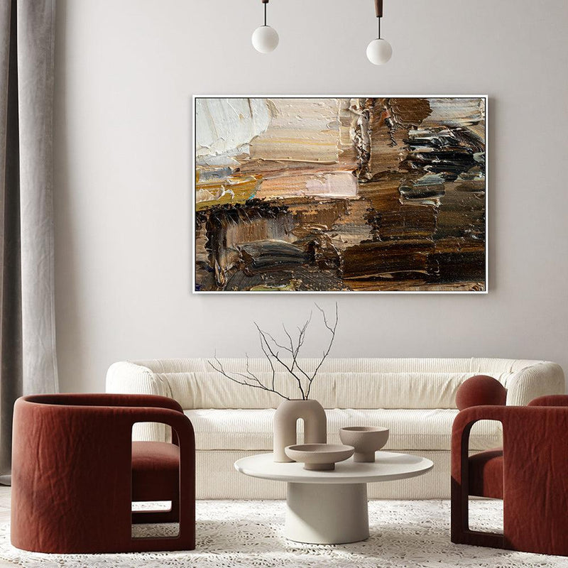 Brown Ambition , Hand-painted Canvas