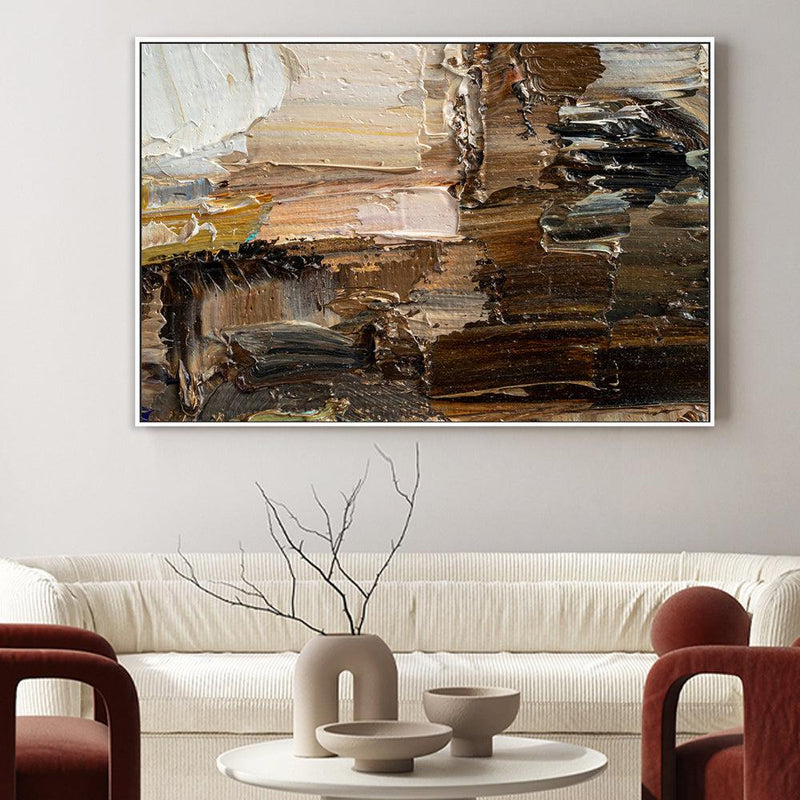 Brown Ambition , Hand-painted Canvas