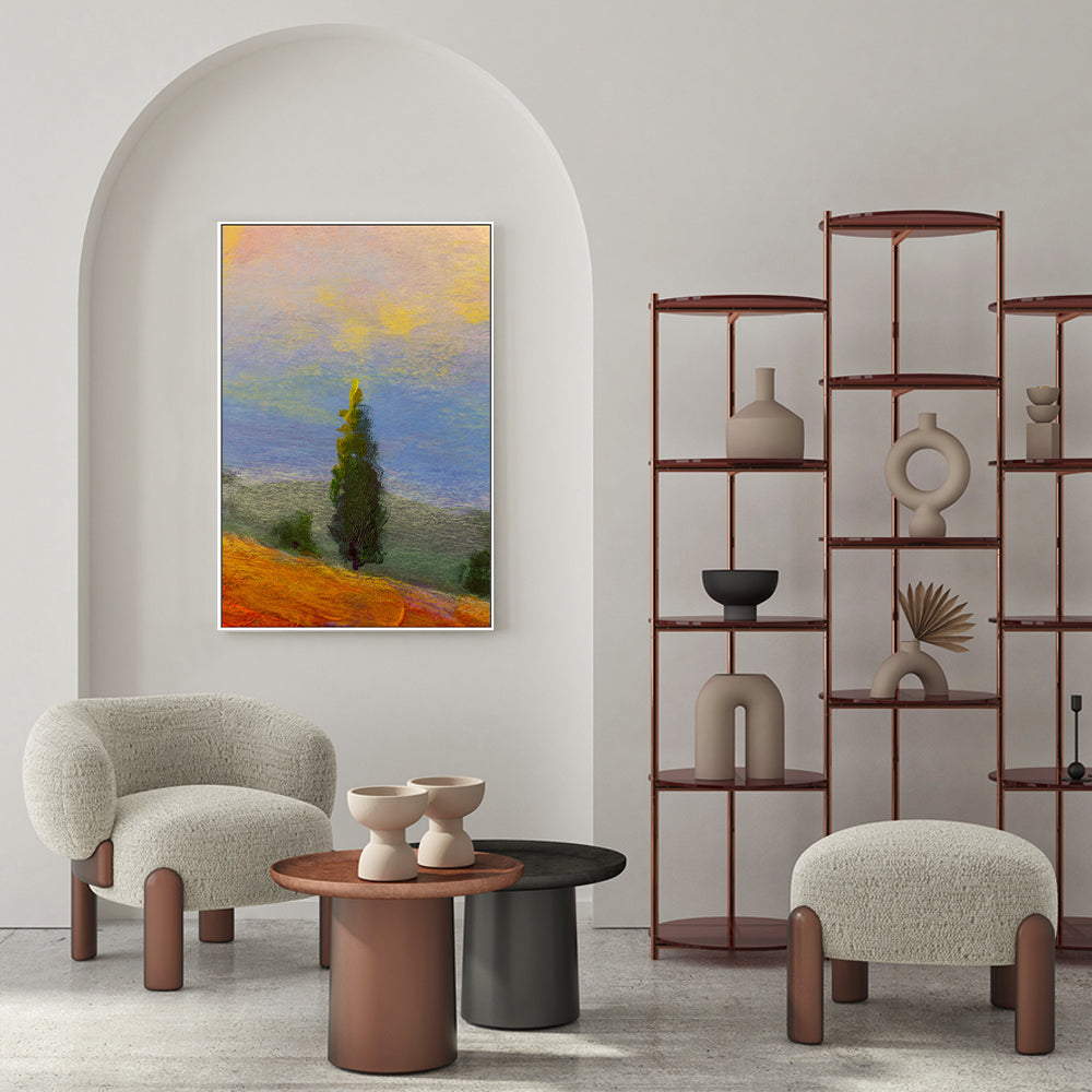 Lonesome Tree, Hand-Painted Canvas