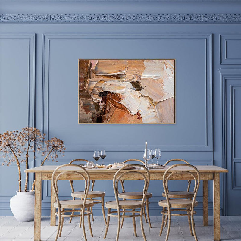 Creamy Layers , Hand-painted Canvas