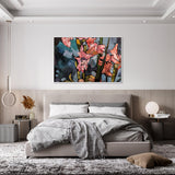 Blushing Blooms , Hand-painted Canvas