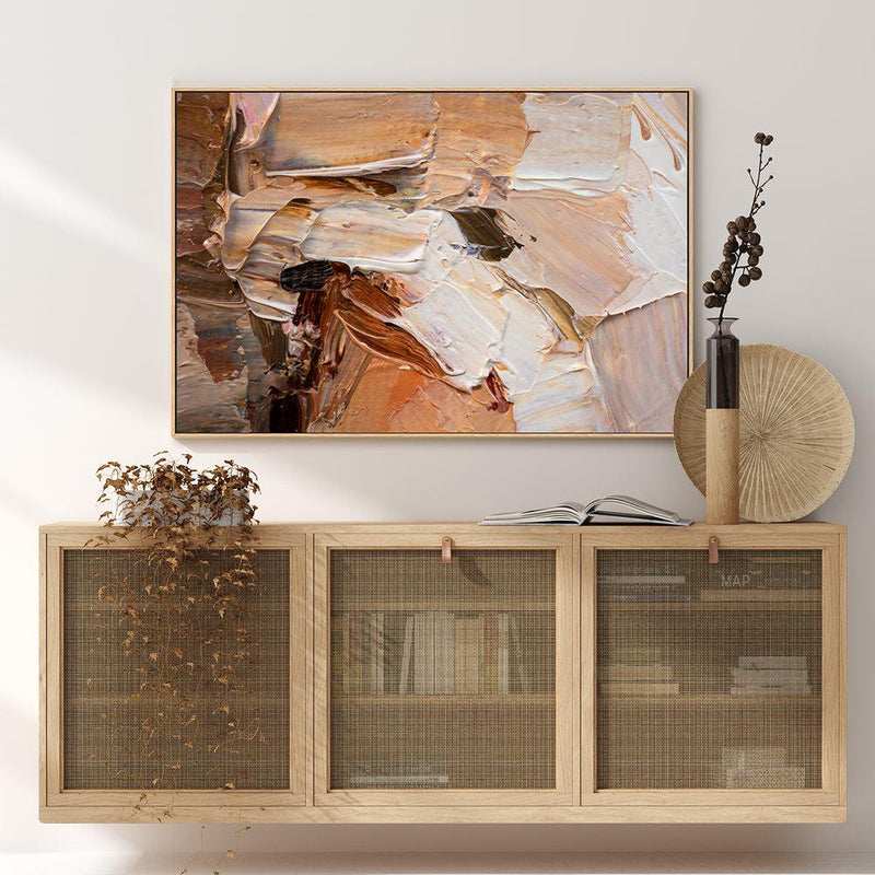 Creamy Layers , Hand-painted Canvas