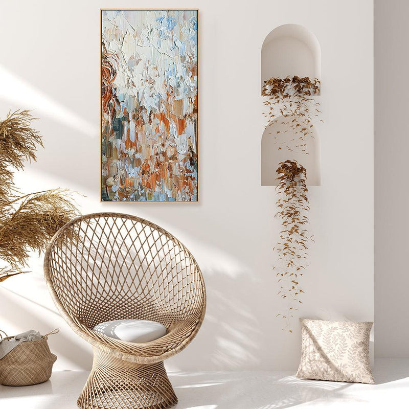 Land and Sky , Hand-painted Canvas